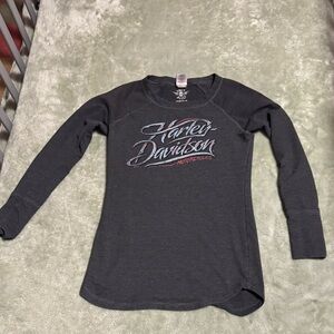 Harley-Davidson Women’s Charcoal Long Sleeve Tee